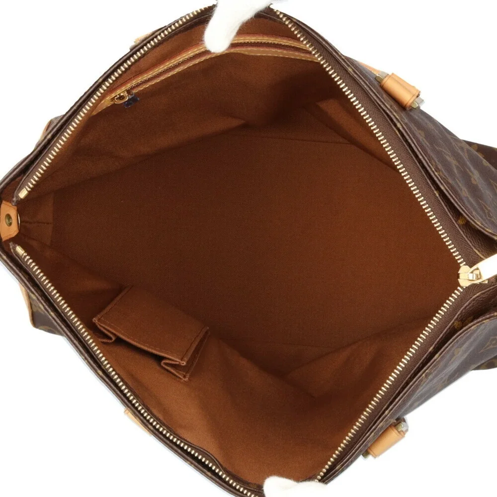 LOUIS VUITTON Brown Monogram Canvas Tote Bag